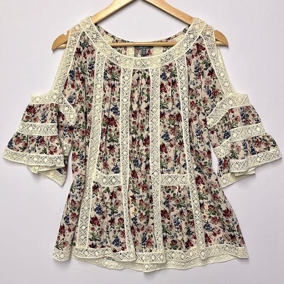 Blue Tassel Tops - Anthro Blue Tassel Baby Doll Blouse